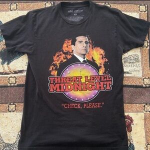 The Office "Threat Level Midnight" Black Graphic Tee - Threat Level Midnight